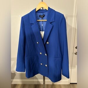 NWT Generation Love Leighton Crepe Blazer in Cobalt Blue Size Medium